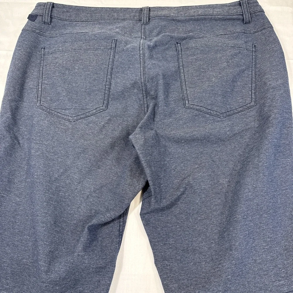 PANTS GOLF Lululemon MEN 36X32 LM56009S ABC Slim Fit  BLUE Grey Chino Athleisure
